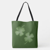 Vier Leaf Clover Green Bag Tote Bag (Achterkant)