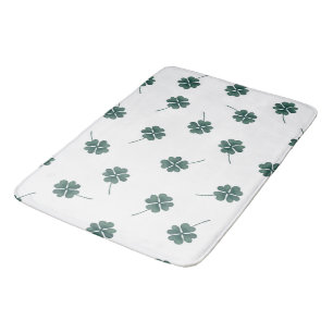 Vier Leaf Clover Green-Waterverf Badmat