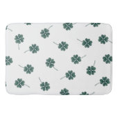 Vier Leaf Clover Green-Waterverf Badmat (Voorkant)