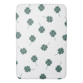 Vier Leaf Clover Green-Waterverf Badmat (Voorkant Verticaal)