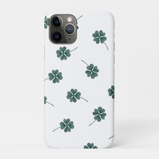 Vier Leaf Clover Green-Waterverf Case-Mate iPhone Case (Achterkant)