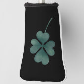 Vier Leaf Clover Green-Waterverf Golfheadcover (Draai 90)