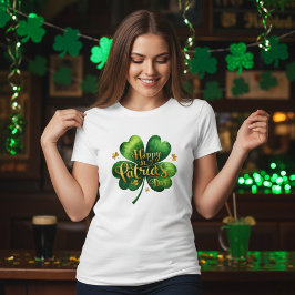 Vier Leaf Clover Happy St Patrick's Day T-shirt