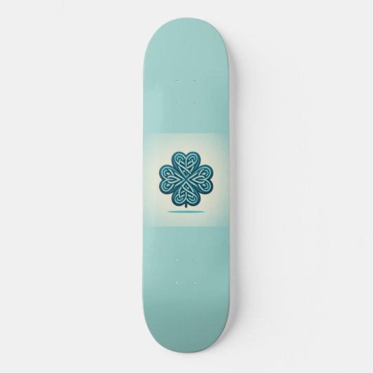 Vier Leaf Clover-harten Persoonlijk Skateboard (Voorkant)