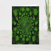 Vier Leaf Clover Kaleidoscoop Kaart (Voorkant)