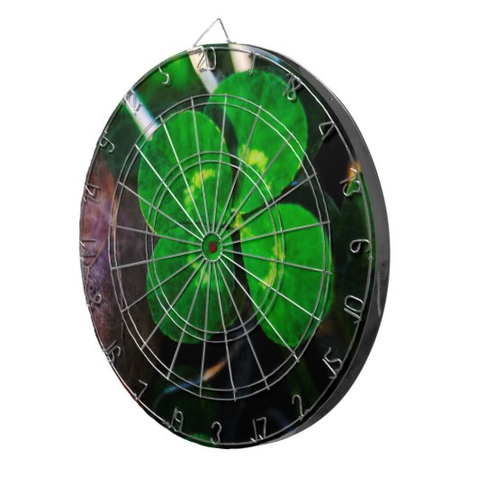 Vier Leaf Clover Lucky Dartbord (Voorkant Rechts)