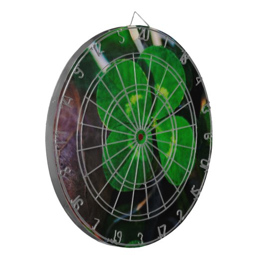 Vier Leaf Clover Lucky Dartbord (Voorkant Links)