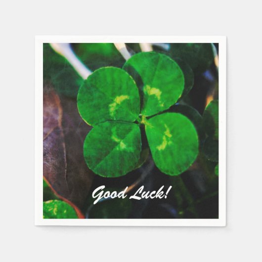 Vier Leaf Clover Lucky Servetten (Voorkant)