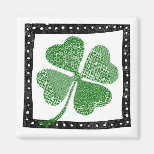 Vier Leaf Clover Magnet - Lucky Fun
