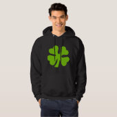 Vier Leaf Clover - Martian Green Hoodie (Voorkant volledig)