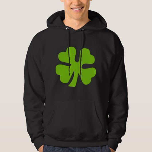 Vier Leaf Clover - Martian Green Hoodie (Voorkant)