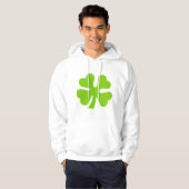 Vier Leaf Clover - Martian Green Hoodie (Voorkant volledig)