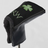 Vier Leaf Clover Monogrammed Golfheadcover (3/4 voorkant)