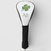 Vier Leaf Clover Monogrammed Golfheadcover (Voorkant)