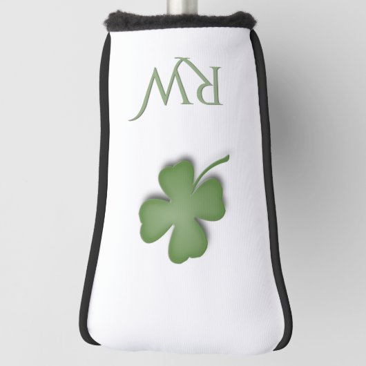 Vier Leaf Clover Monogrammed Golfheadcover (Draai 90)