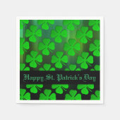 Vier Leaf Clover Pattern Napkins Servet (Voorkant)