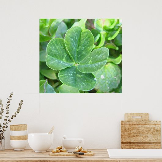 VIER LEAF CLOVER POSTER (Keuken)
