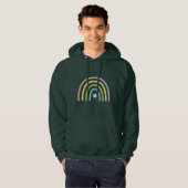 Vier Leaf Clover Rainbow St Patrick's Day Hoodie (Voorkant volledig)