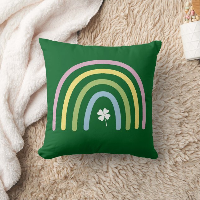 Vier Leaf Clover Rainbow St Patrick's Day Kussen (Deken)
