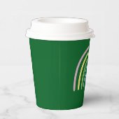 Vier Leaf Clover Rainbow St Patrick's Day Papieren Bekers (Rechts)