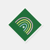 Vier Leaf Clover Rainbow St Patrick's Day Servet (Hoek)
