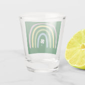 Vier Leaf Clover Rainbow St Patrick's Day Shot Glas (Achterkant)