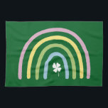 Vier Leaf Clover Rainbow St Patrick's Day Theedoek<br><div class="desc">Vier Leaf Clover Rainbow St Patrick's Day</div>
