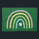 Vier Leaf Clover Rainbow St Patrick's Day Theedoek<br><div class="desc">Vier Leaf Clover Rainbow St Patrick's Day</div>