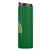 Vier Leaf Clover Rainbow St Patrick's Day Thermosbeker (Geroteerd rechts)