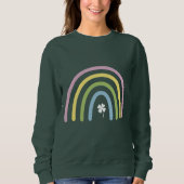 Vier Leaf Clover Rainbow St Patrick's Day Trui (Voorkant)