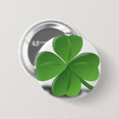 VIER LEAF CLOVER RONDE BUTTON 5,7 CM (Voorkant /achterkant)