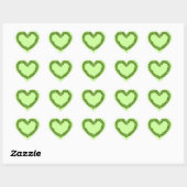 Vier Leaf Clover Shamrock Heart Hart Sticker (Vel)