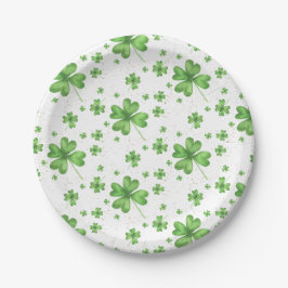 Vier Leaf Clover Shamrock Papieren Bordje