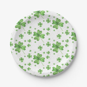 Vier Leaf Clover Shamrock Papieren Bordje