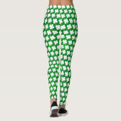 Vier Leaf Clover Shamrock St. Patricks Day Leggings (Achterkant)