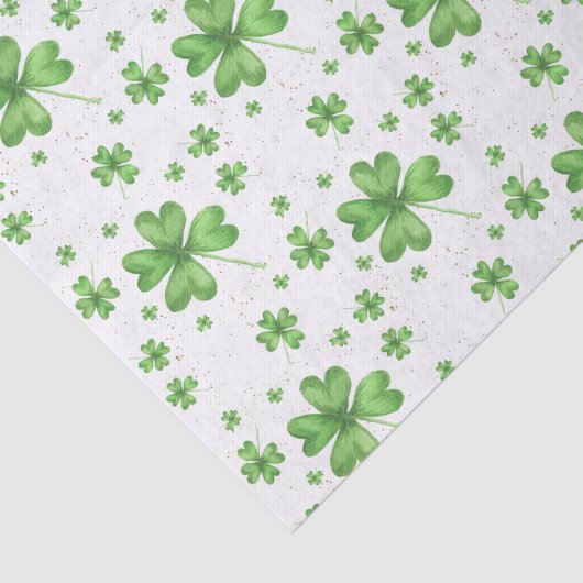 Vier Leaf Clover Shamrock Tissuepapier (Detail)