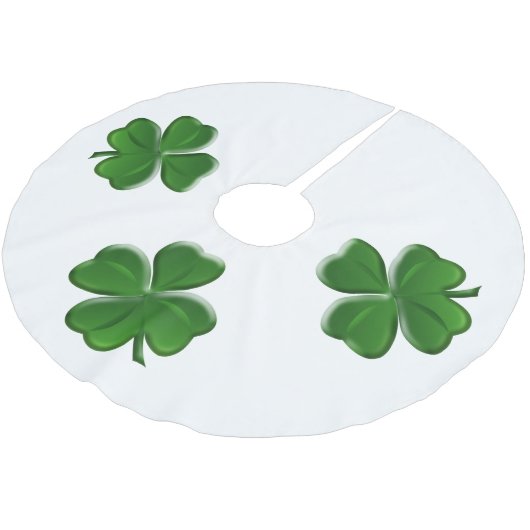 Vier Leaf Clover - Sint Patrick's Day Symbol Kerstboom Rok (Gekanteld)