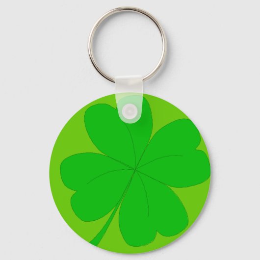 Vier Leaf Clover-Sleutelhanger Sleutelhanger (Voorkant)