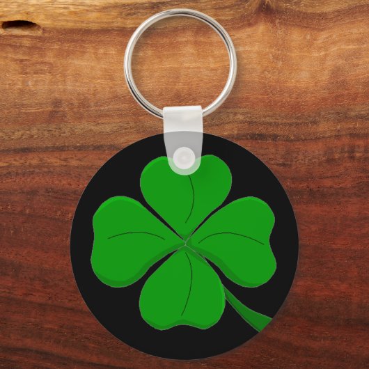 Vier Leaf Clover-Sleutelhanger Sleutelhanger (Voorkant)