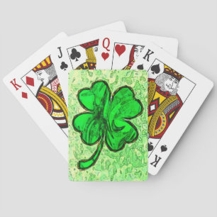 VIER LEAF CLOVER-speelkaarten Pokerkaarten