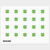 Vier Leaf Clover St. Patrick's Day Gift Ronde Sticker (Vel)