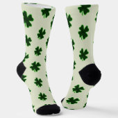 Vier Leaf Clover St. Patrick's Day Sokken (Gebogen)