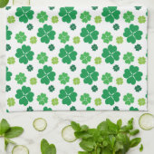 Vier Leaf Clover St Patricks Day Theedoek (Gevouwen)