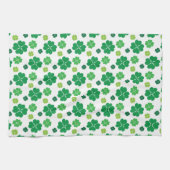 Vier Leaf Clover St Patricks Day Theedoek (Horizontaal)