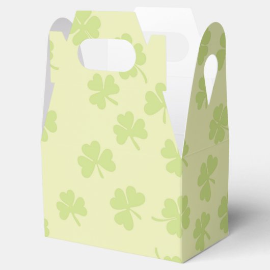 Vier Leaf Clovers Shamrock St Patrick Day Bedankdoosjes (Geopend)