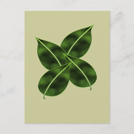 Vier lederen kaart (Voorkant)