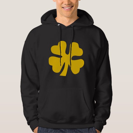 Vier lederen klaver - Amber Hoodie (Voorkant)