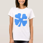 Vier lederen klaver - Baby Blue T-shirt (Voorkant)