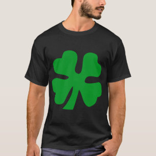 Vier lederen klaver - groen gras t-shirt