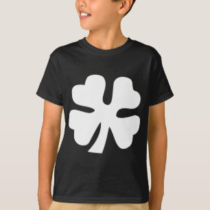 Vier lederen klaver - wit t-shirt